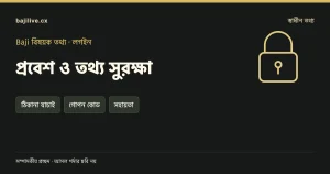 প্রবেশ ও তথ্য সুরক্ষা বিষয়ক সম্পাদকীয় প্রচ্ছদ: ঠিকানা যাচাই, গোপন কোড, সহায়তা।